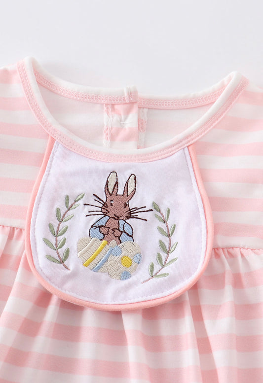 Pink Striped Bunny Bubble